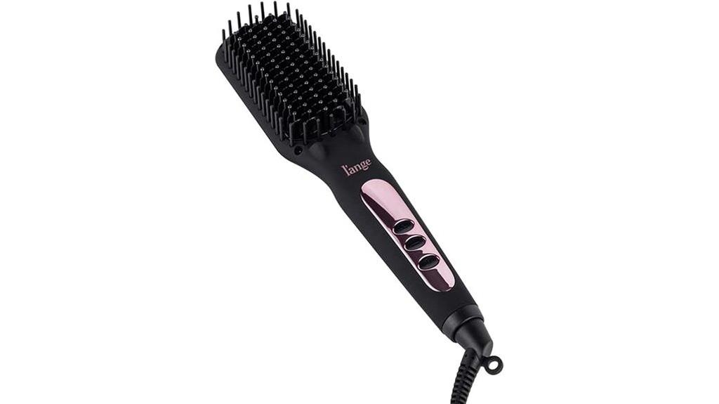 heated straightening hair brush