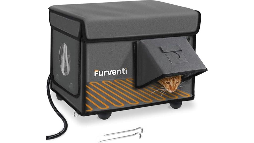 heated weatherproof cat shelter