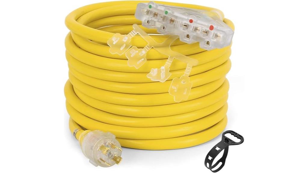 heavy duty generator extension cord