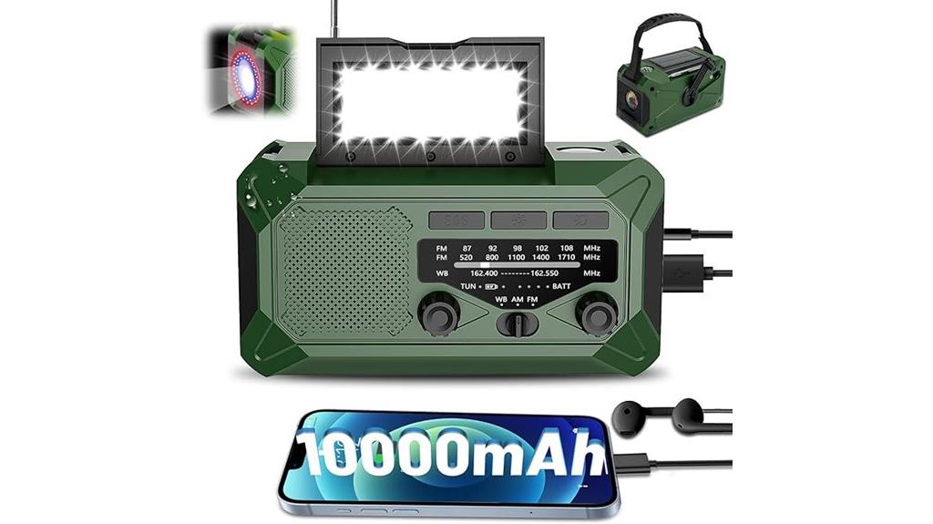 high capacity crank radio