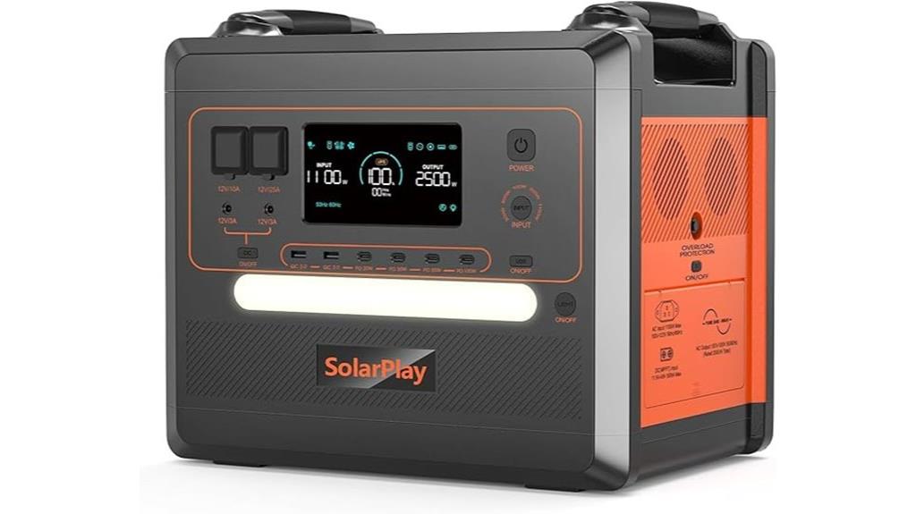 high capacity portable power station