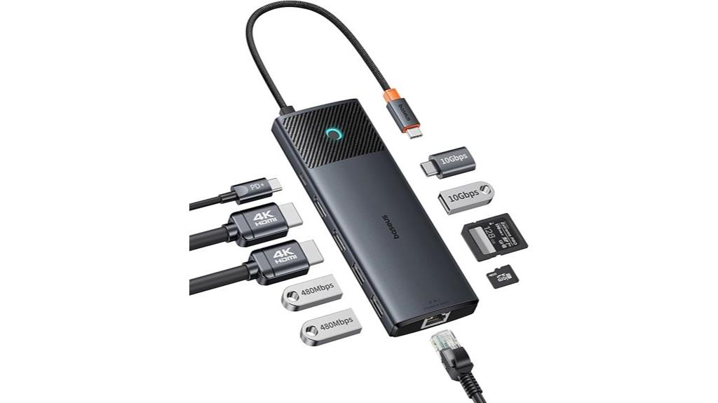 high speed dual monitor dock