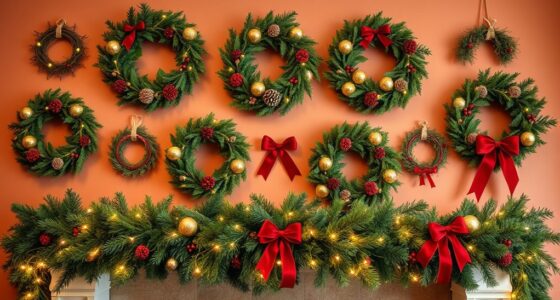 holiday mantel decor sets