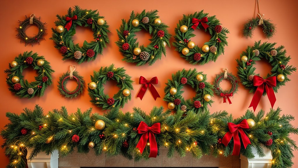 holiday mantel decor sets