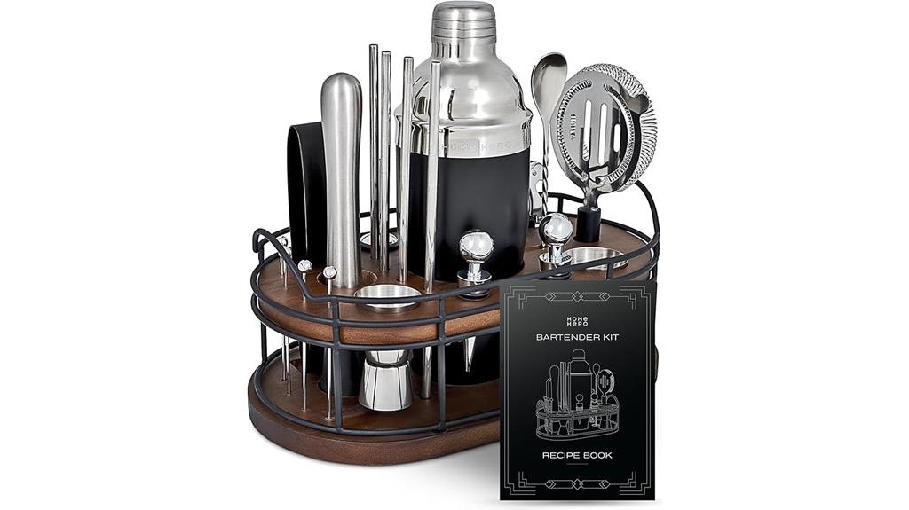 home bartending kit silver