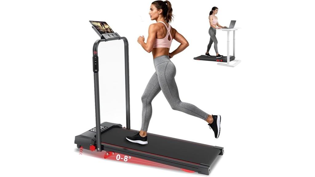 incline handle walking treadmill
