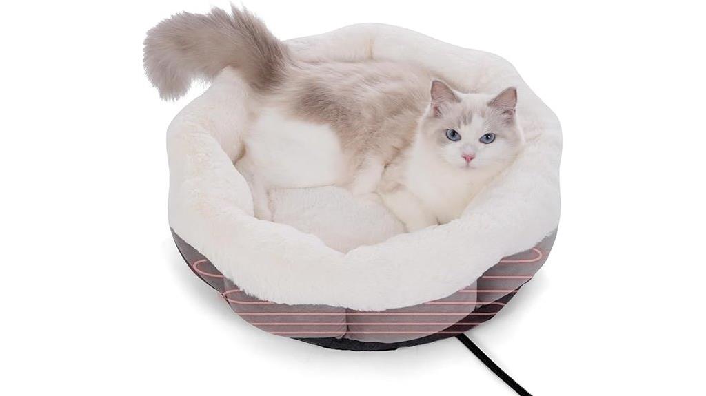 indoor heated pet bed