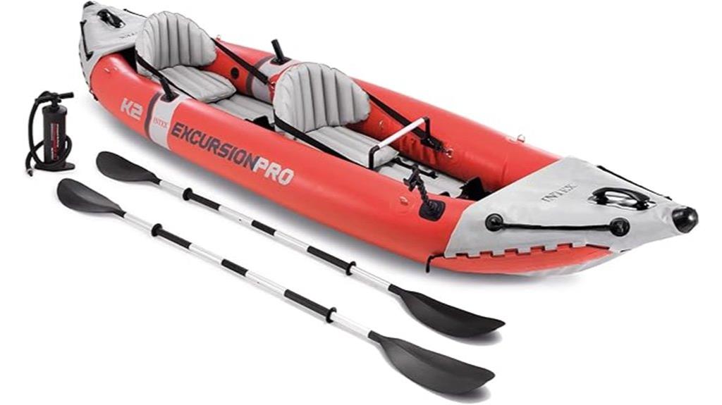 inflatable kayak with accessories