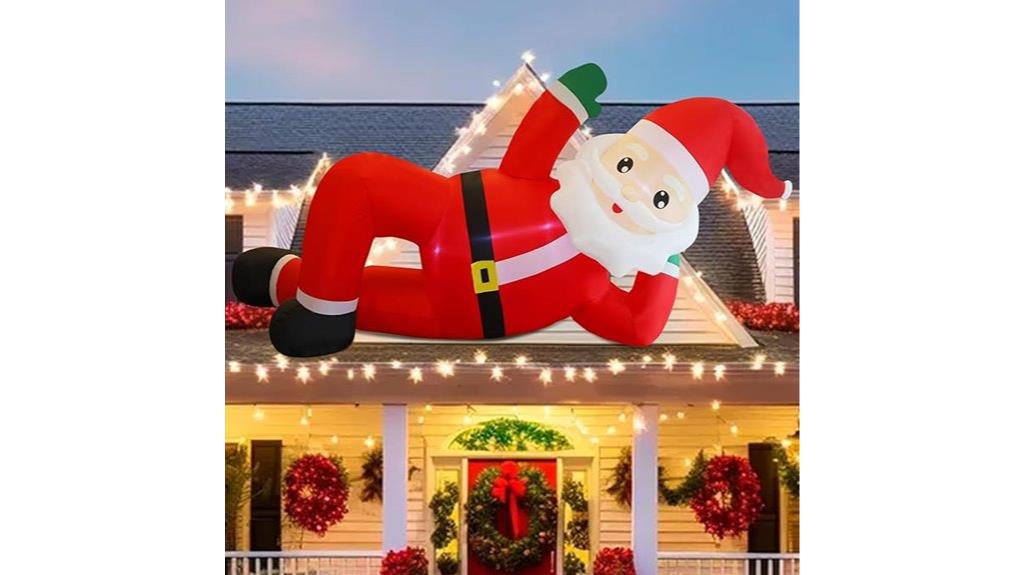 inflatable santa claus decor