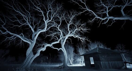 infrared light in darkness