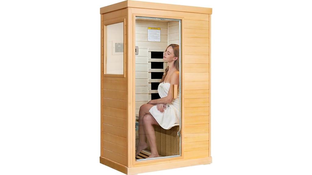 infrared sauna with control
