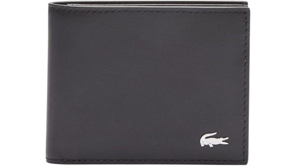 lacoste men s slim wallet