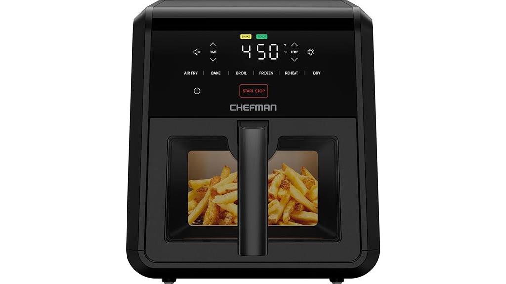 large 7 quart compact air fryer