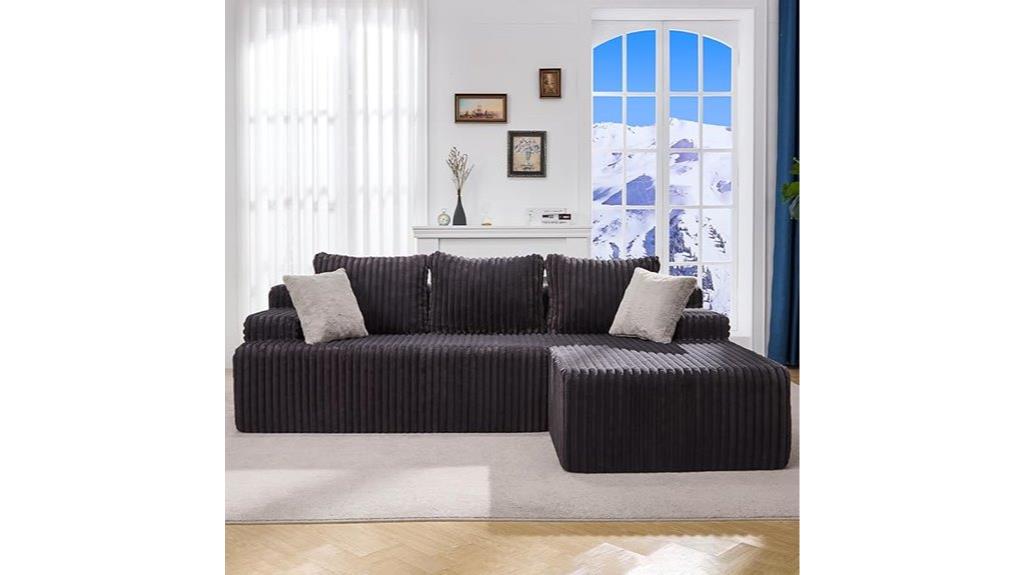 large 96 inch modular sofa