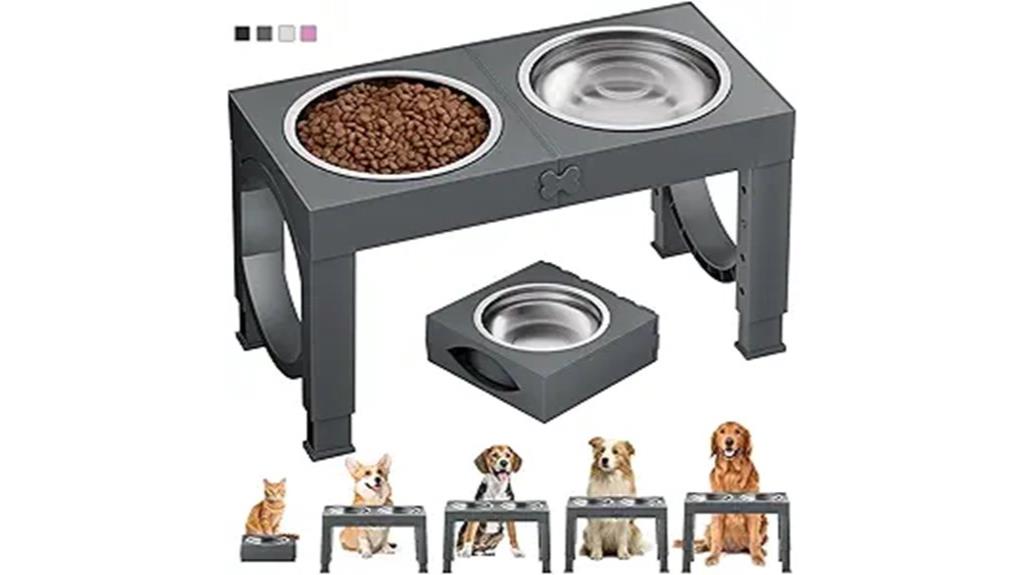 large elevated dog bowl