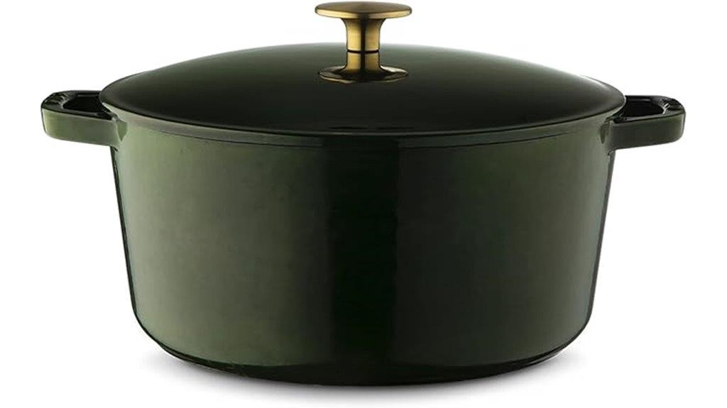 large enameled cast iron dutch oven