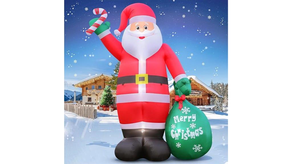 large inflatable santa claus