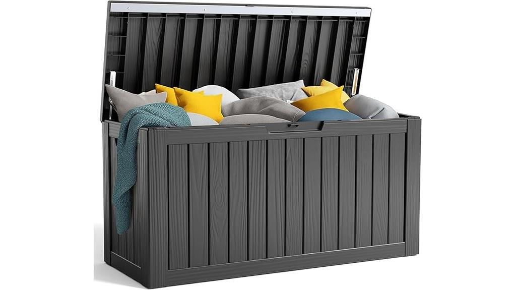 large outdoor resin deck box