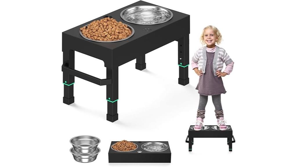 large stainless steel bowl stand