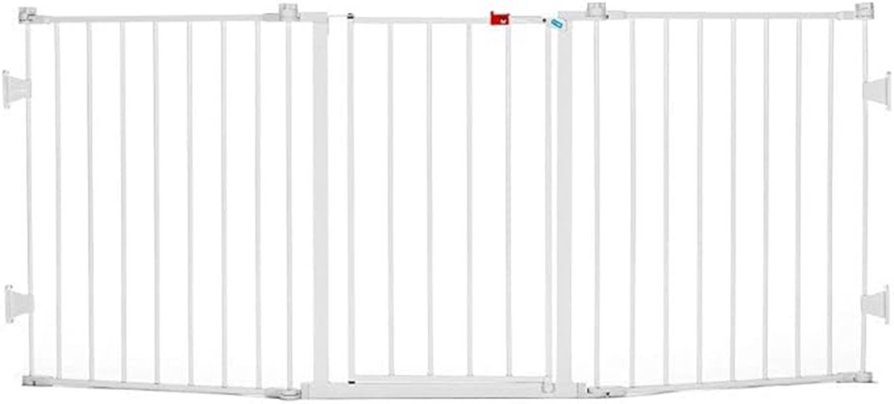 large wall mounted baby gate