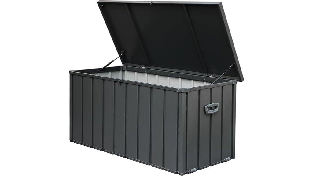 large weatherproof metal storage