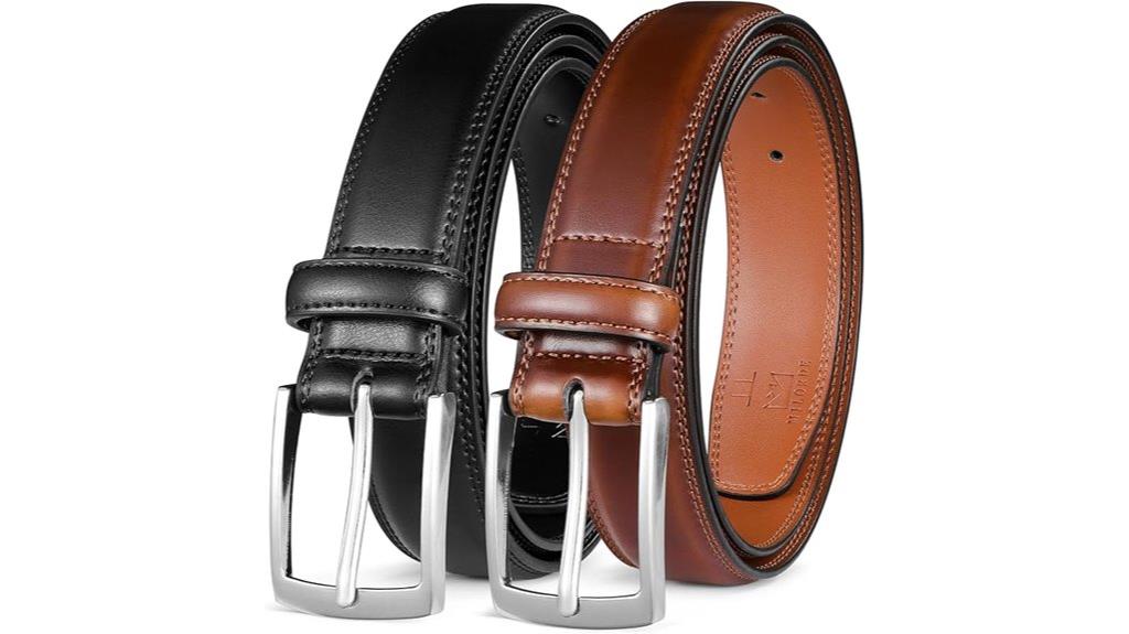 leather dress belt pack