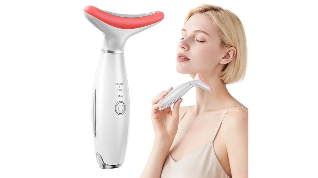 led red light face massager