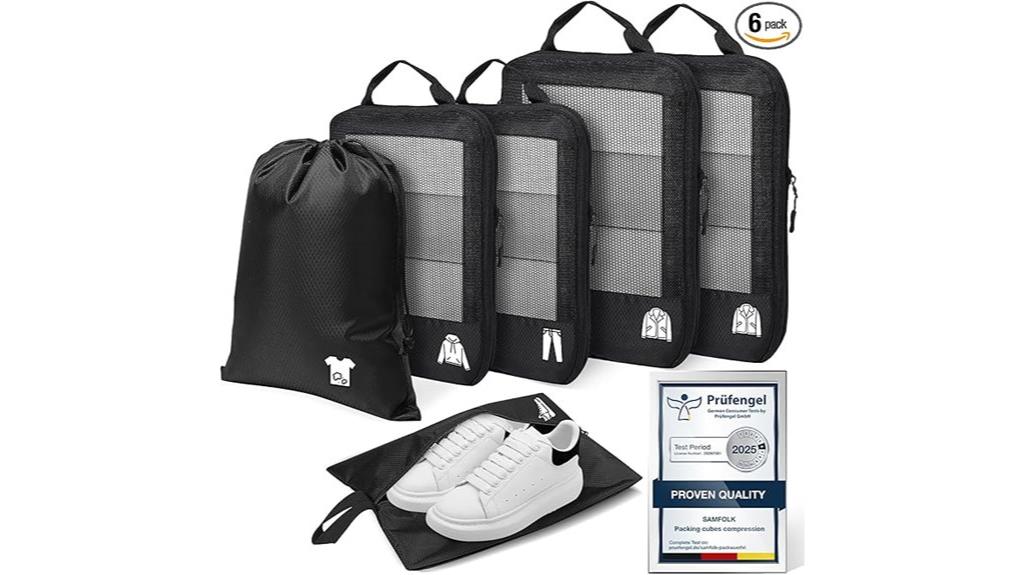 lightweight travel packing cubes