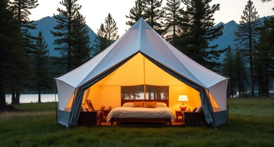 luxury camping tent selections