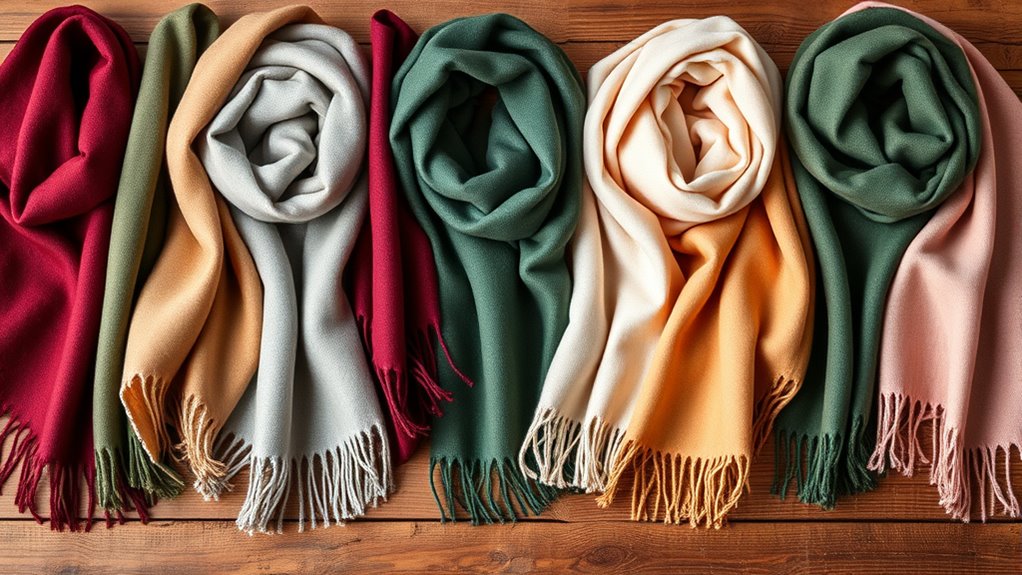 luxury cashmere winter scarves