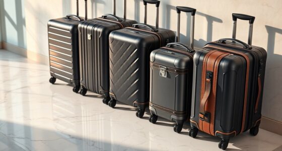 luxury durable travel luggage