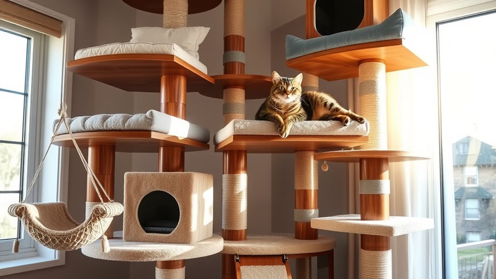 luxury feline play structures
