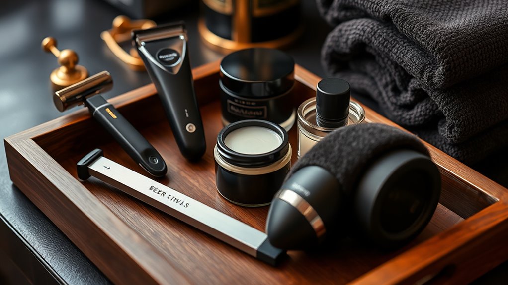 luxury grooming kit selection