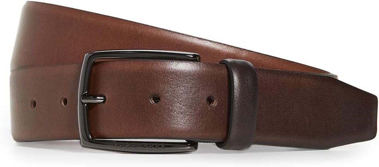 luxury italian leather belt