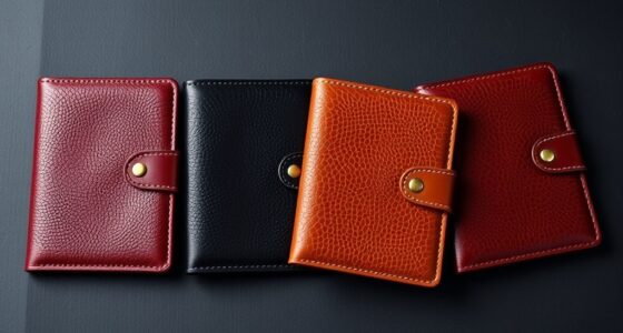 luxury leather passport sets