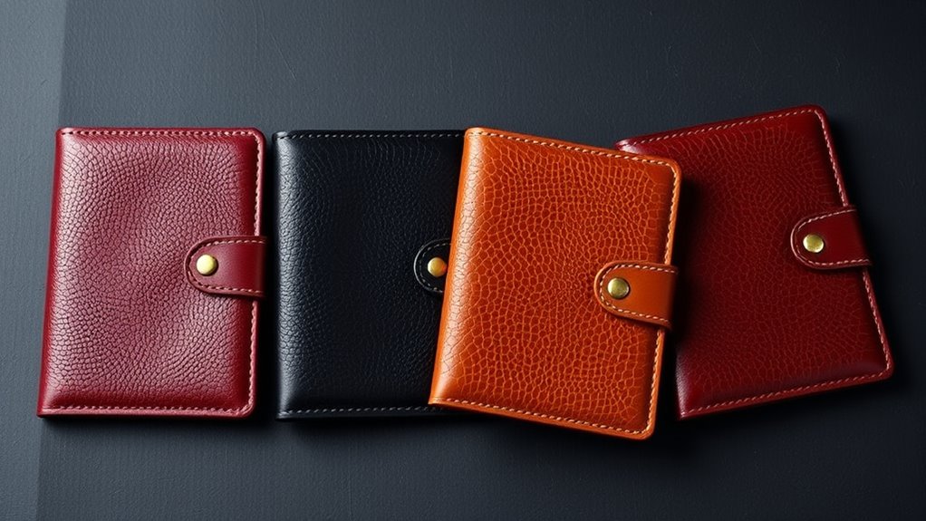 luxury leather passport sets