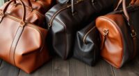 luxury leather travel bags