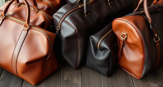 luxury leather travel bags