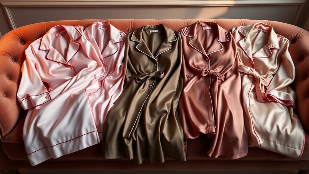 luxury silk pajama sets