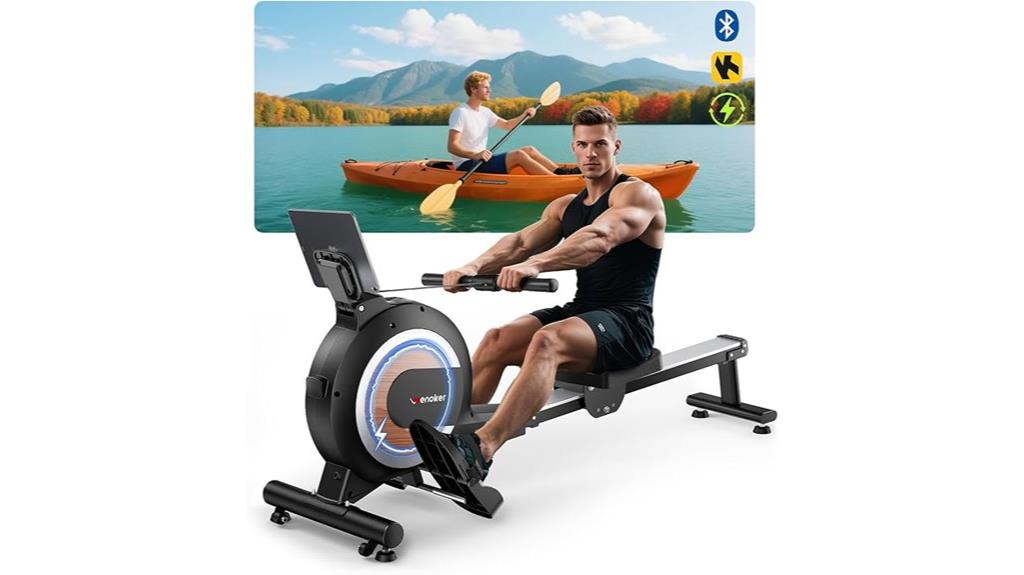 magnetic rowing machine features