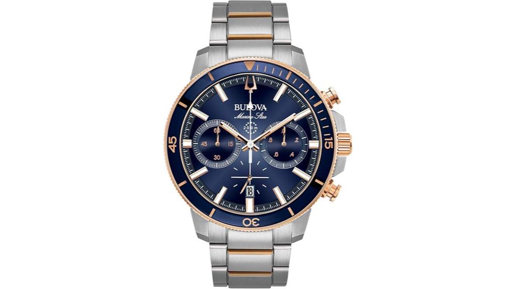 marine star two tone watch