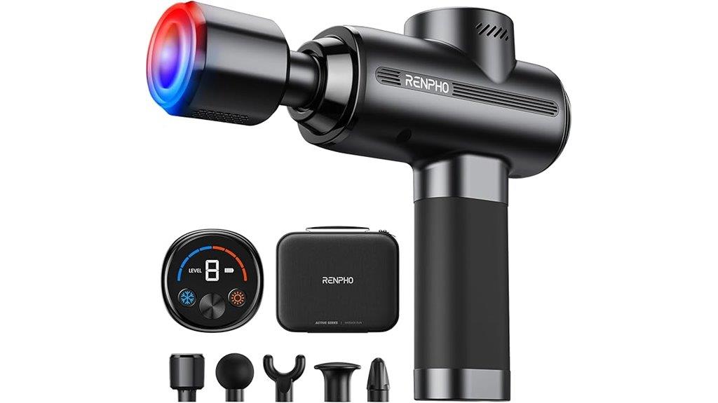 massage gun with heat