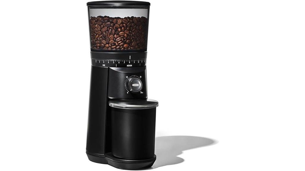 matte black coffee grinder