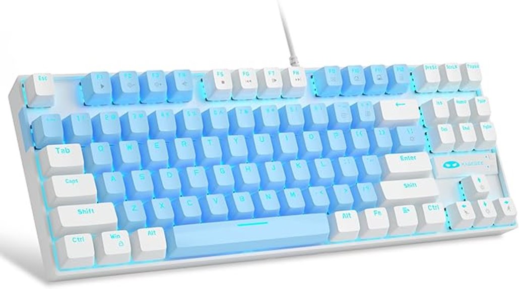 mechanical blue switch keyboard