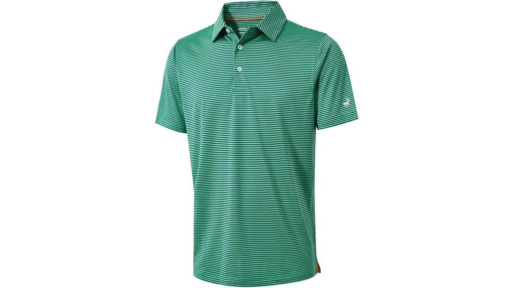 men s short sleeve striped polo