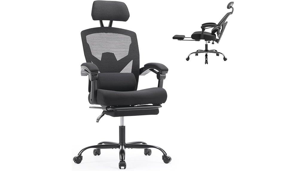 mesh lumbar support chair