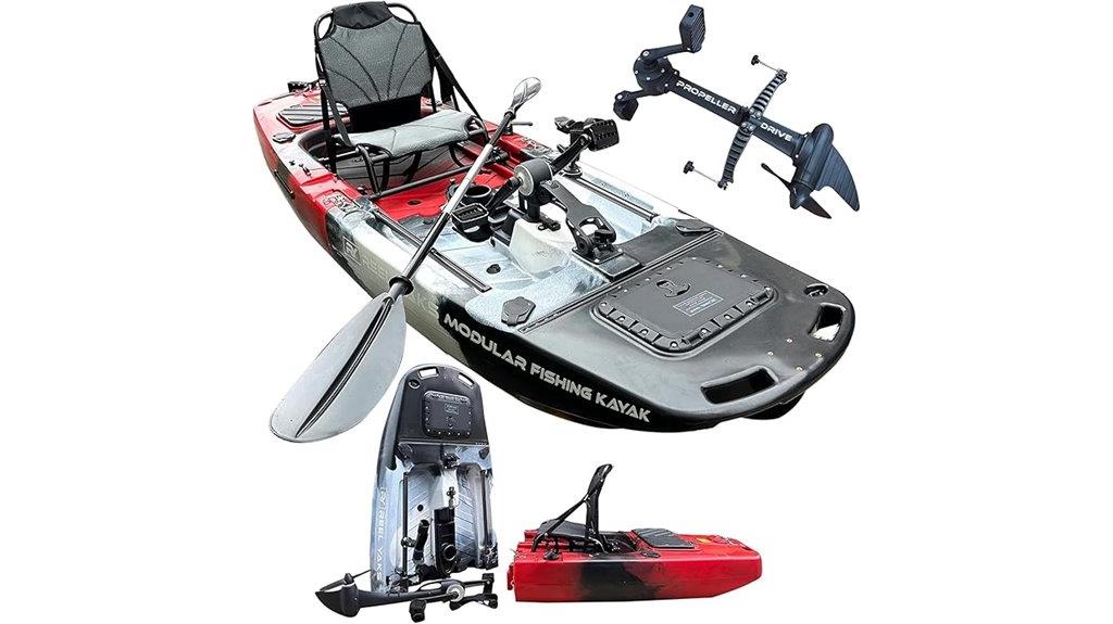 modular fishing kayak design