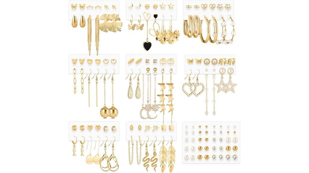 multiple drop earrings pack