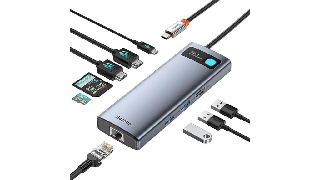 nine in one usb c dock