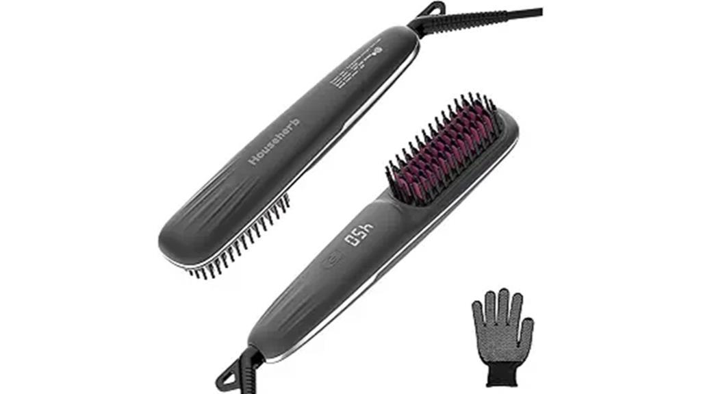nine setting hair straightener